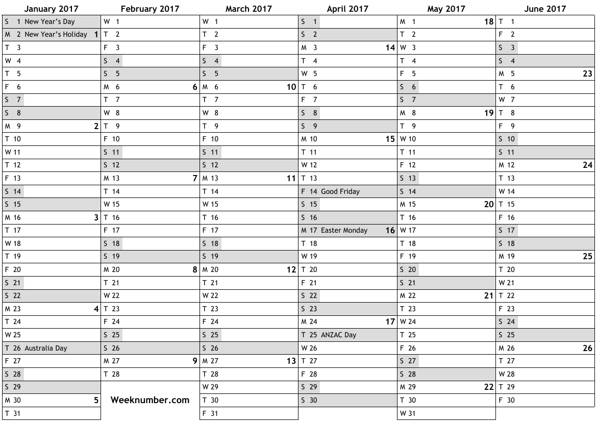 2017-calendar-with-week-numbers-and-holidays-for-australia-official